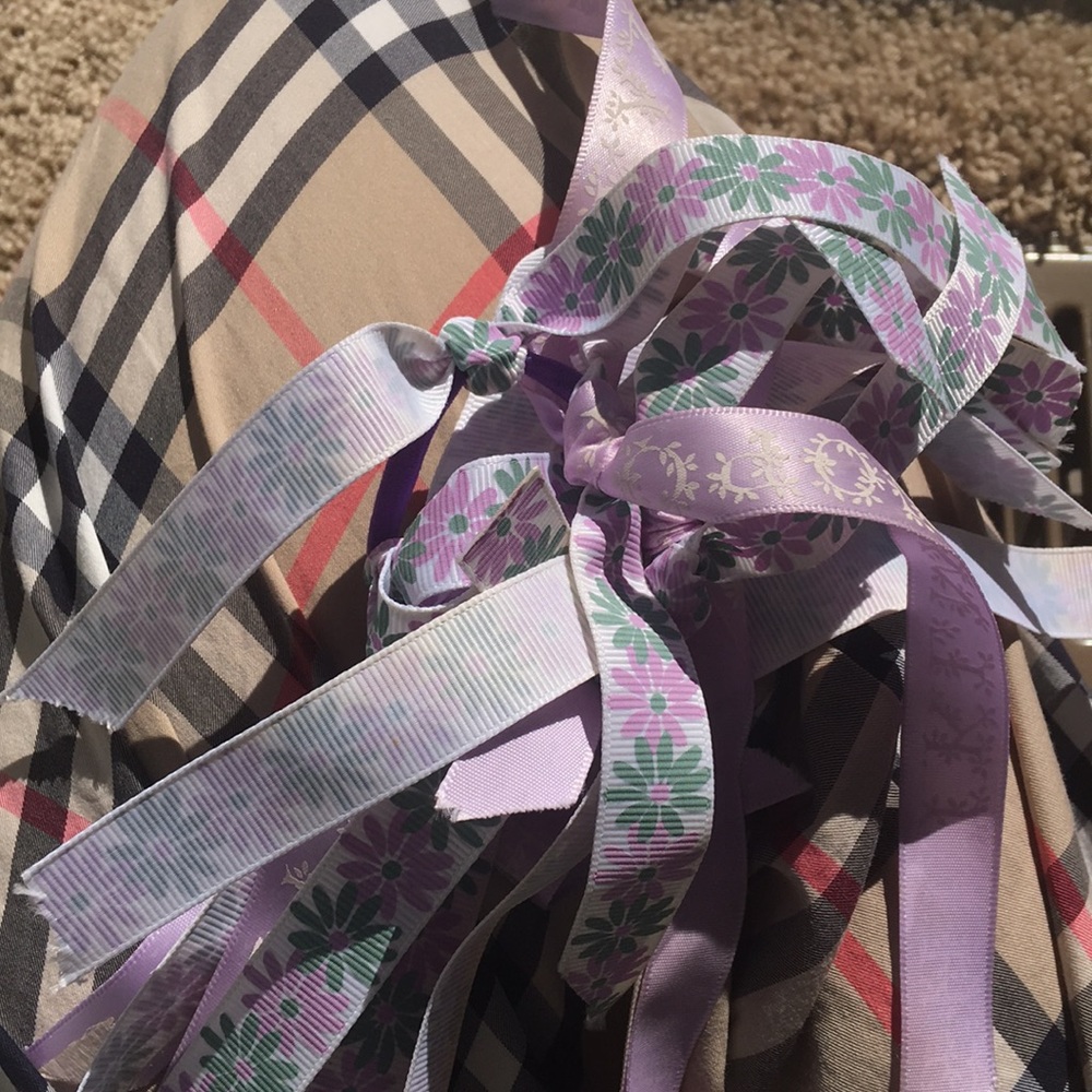 A ribbon ponytail